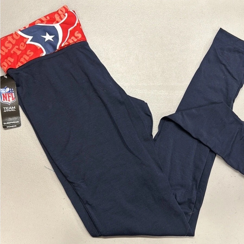 NFL Houston Texans Leggings M L XL Navy Red Lounge Pants Football NWT